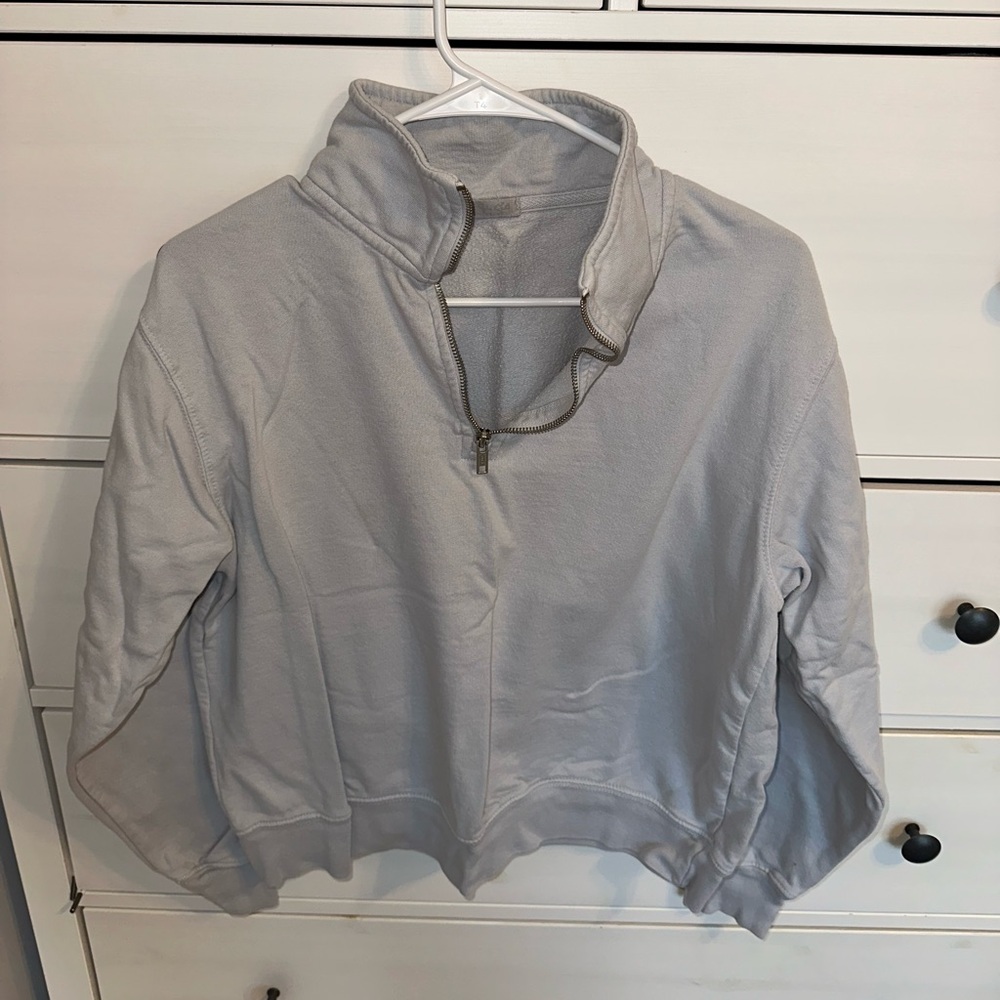 Brand Melville light blue quarter zip